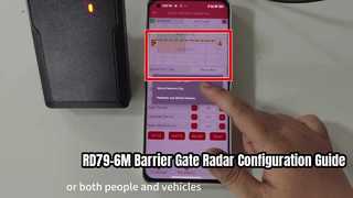 Installatie- en parameterconfiguratiegids voor de RD79-6M Barrier Gate Radar-app