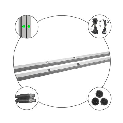 Door Rail Mini Safety Light Grid Sensor for High Speed Door Closing Protection with 12m Detection and Aluminum Alloy Housing